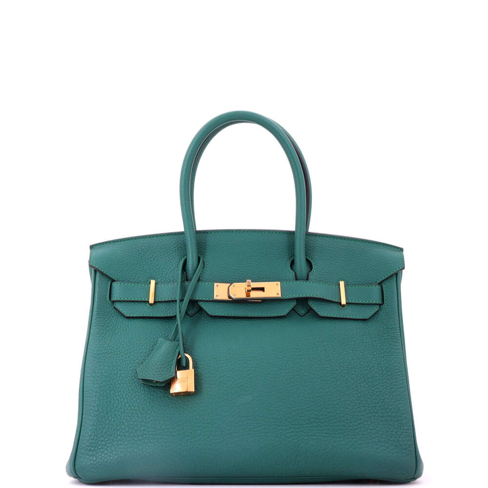 Hermes Birkin 30 Green Togo with Gold Hardware